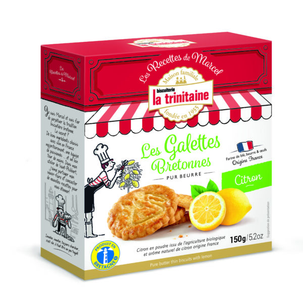 La Trinitaine Pure Butter Thin Biscuits With Lemon 150g