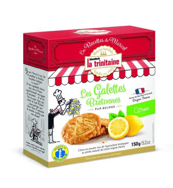 La Trinitaine Pure Butter Thin Biscuits With Lemon 150g