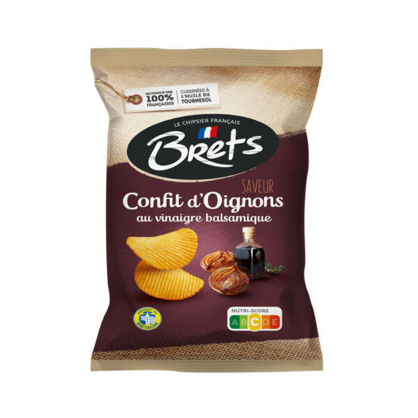Brets Confit Onion & Balsamic Vinegar Crisps 125g